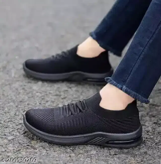Casual Shoes for Women (Black, 6)