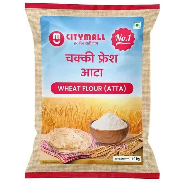 सिटीमॉल no.1 चक्की फ्रेश आटा 10 kg