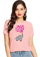 Half Sleeves Printed T-shirt for Women & Girls 