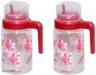Plastic Oil Dispenser Bottle (Pink, 1000 ml) (Pack of 2)