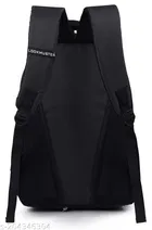 Nylon Backpack for Men & Women, Black