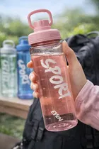 Flip Top Transparent Motivational Sports Durable Gym Fitness Water Bottle 700 ML