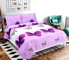 Polycotton Double Bedsheet with 2 Pillow Cover 