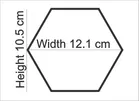 Acrylic Hexagon Shaped Wall Mirror Stickers 