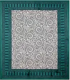 Sanganeri Jaipuri Traditional Printed Double Bed Sheet with 2 Pillow Covers 