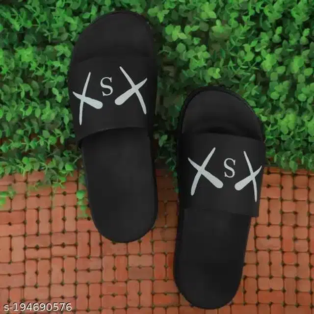Sliders for Men (Black, 8)
