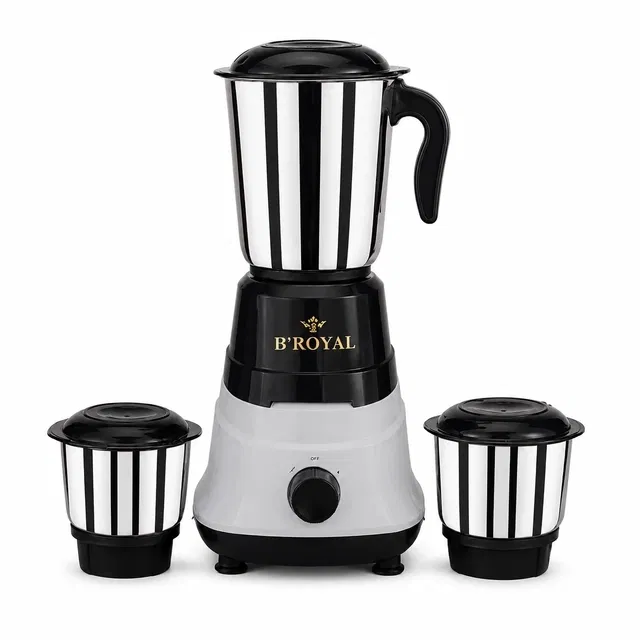 Chetak Mixer Grinder With 3 Jars (Grey&Black,500 W)