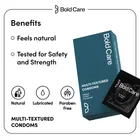 Bold Care Men Multi-Textured Condoms - Ribbed, Dotted, & Contoured - Lubricated - 10 pcs 