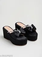 [21] Embellished Suede Platform Sandals for Women 
