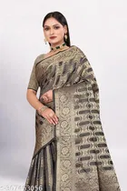Organza Zari Woven Saree for Women 
