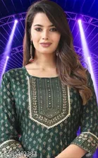 Acrylic Kurti for Women, Blue 