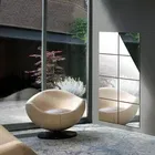 Acrylic Square Shaped Wall Mirror Stickers 