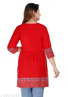 Anarkali Rayon Printed Kurti for Women 