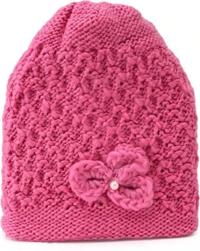 Expandable Soft Winter Hat for Women & Girls (Pink)