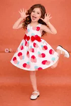 Printed Party Wear Dress for Girls 