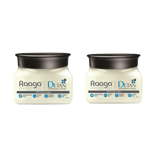 Raaga Professional De-Tan Cream (500 g, Pack of 2)