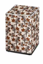 Grover Top Load Washing Machine Cover Brown Floral Printed Pack of 1
