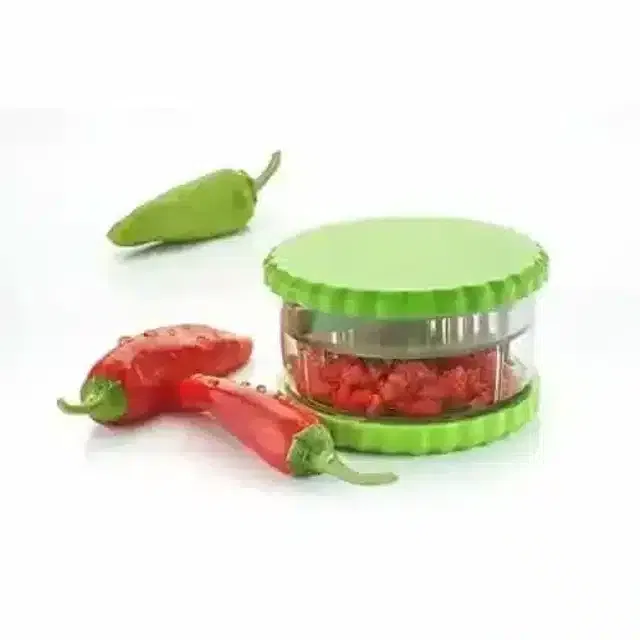 Pallavi Trading Plastic Mini Chopper Garlic Nuts Ginger Kitchen Tool Chopper/Peeler/Slicer/Mixer/Cutter/Crusher/Dicer/Cooking Tools Hand Presser, Multicolours