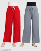 Palazzo Pants for Women, Pack of 2 