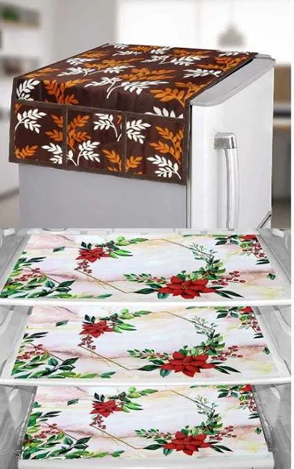 Refrigerator Covers (Brown) (A-115)