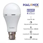 हालोनिक्स 9W B22 इन्वर्टर बल्ब, वाइट [4 हॉर्स बैकअप]