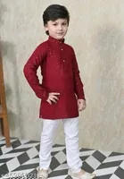 RK TRADERS Embellished Sequinned Kurta Set for Boys 