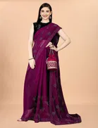 Simar Silk Solid Saree for Women 