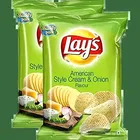 Lays Americann Style Cream & Onion Flavour Chips 2X28 g (Set Of 2)