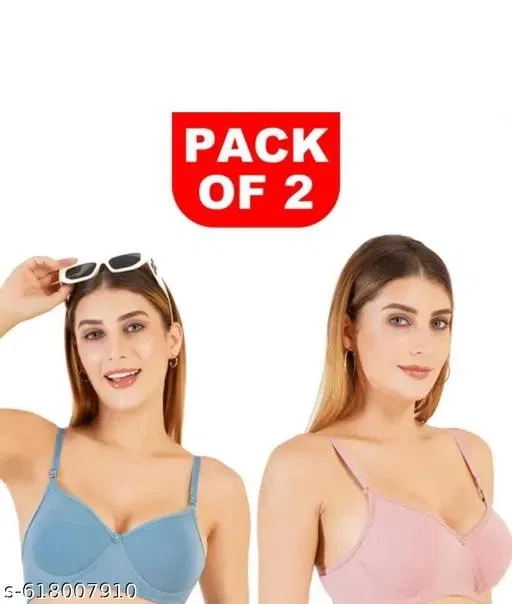 Padded Bra for Women, Pack of 3 (Red, 30B)