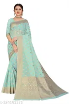 Jacquard Zari Woven Saree for Women 