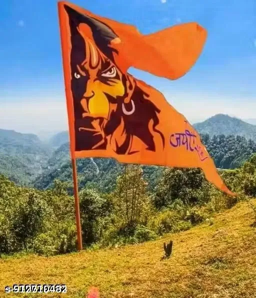 Hanumanji Printed Flag (Multi, 1)
