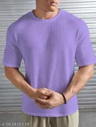 Cotton Blend T-shirt for Men, Purple 