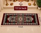 Alaqsa Abstract Bed runner 24x72inch Red Pack of 1