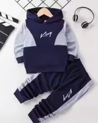 Poly Cotton Printed Clothing Set for Boys 