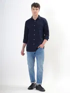 100% Cotton Full Sleeves Striped Shirt for Men 