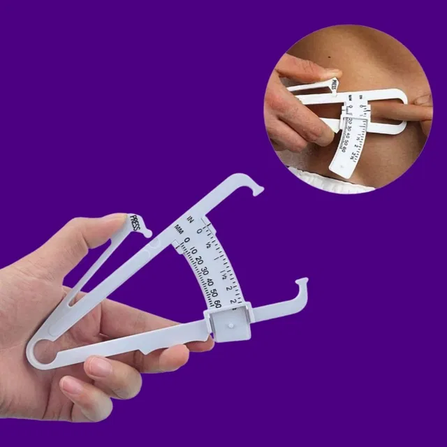 Lightweight Eco-Friendly Body Fat Measuring Caliper (Multicolor, Pack of 1)