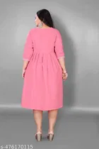 Embroidered Floral Flared Kurti 