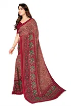 Georgette Printed Saree for Women 