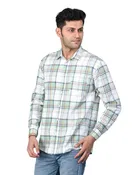 Poly Cotton Full Sleeves Chequered Shirt for Men 