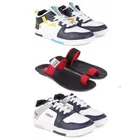 Combo of Casual Shoes with Flipflops for Men 