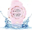 Rubber Strap Round Dial Sports Watch for Kids 