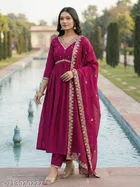 Solid Acrylic Kurta Set for Women 