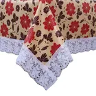 PVC Printed Waterproof Rectangle 4 Seater Table Cloth 