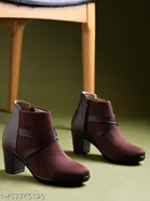 Solid Suede Womens Boots 