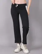 Cotton Colorblocked Trackpant for Women 