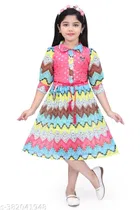 Cotton Blend Frock for Girls 