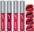 G4U Waterproof Longlast SensationaL Liquid Matte Lipsticks (Pack Of 4) (Strawberry,Wine,Garnet,Ruby) (16 ml)