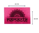 Status PVC Namastey Anti Skid Mat 38x58cm Pink