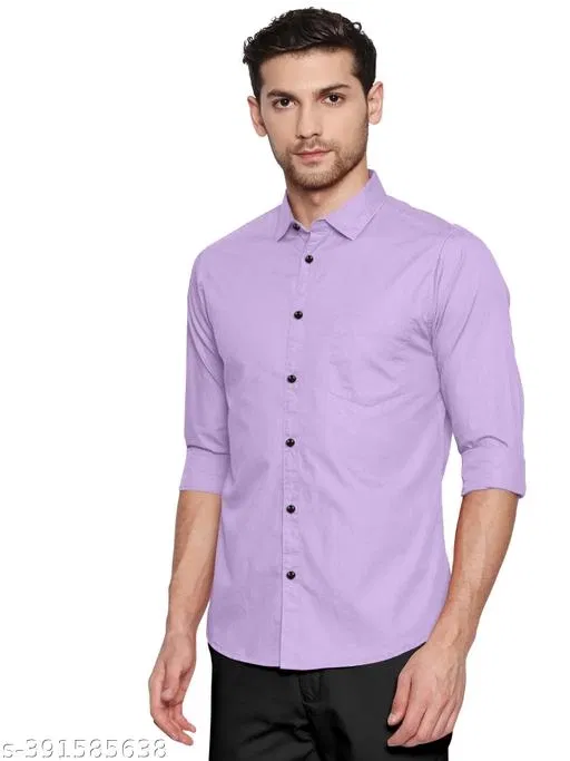 Spread Collar Kurta for Men (Lavender, XXL)