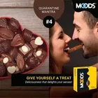 मून्ड्स चॉकलेट फ्लेवर डॉटेड कॉन्डम, 3 शीट्स
